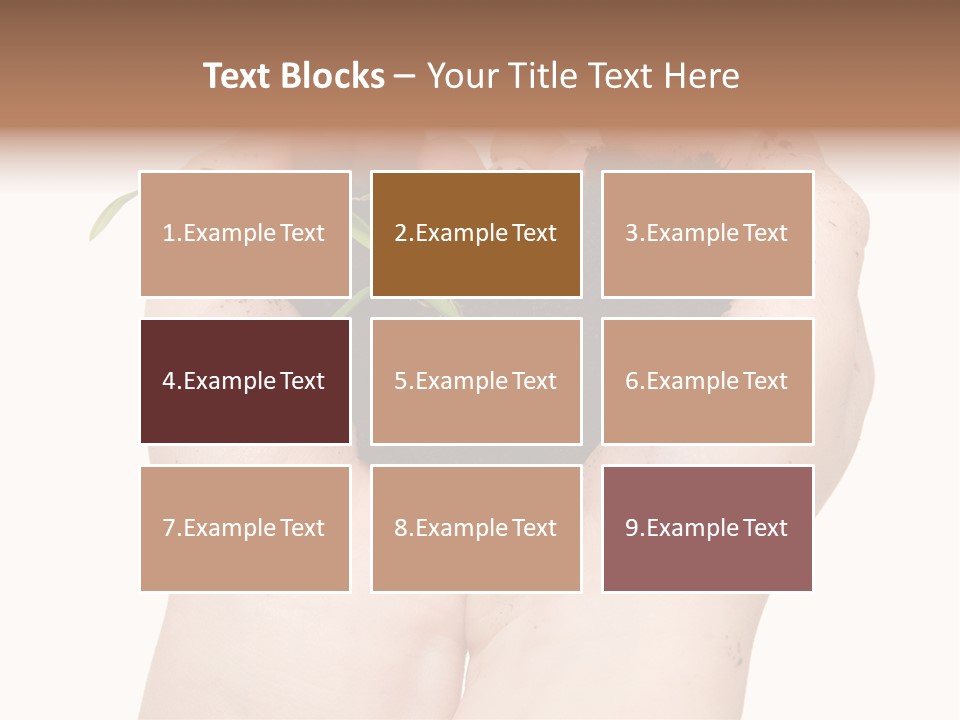 Child Cupped People PowerPoint Template