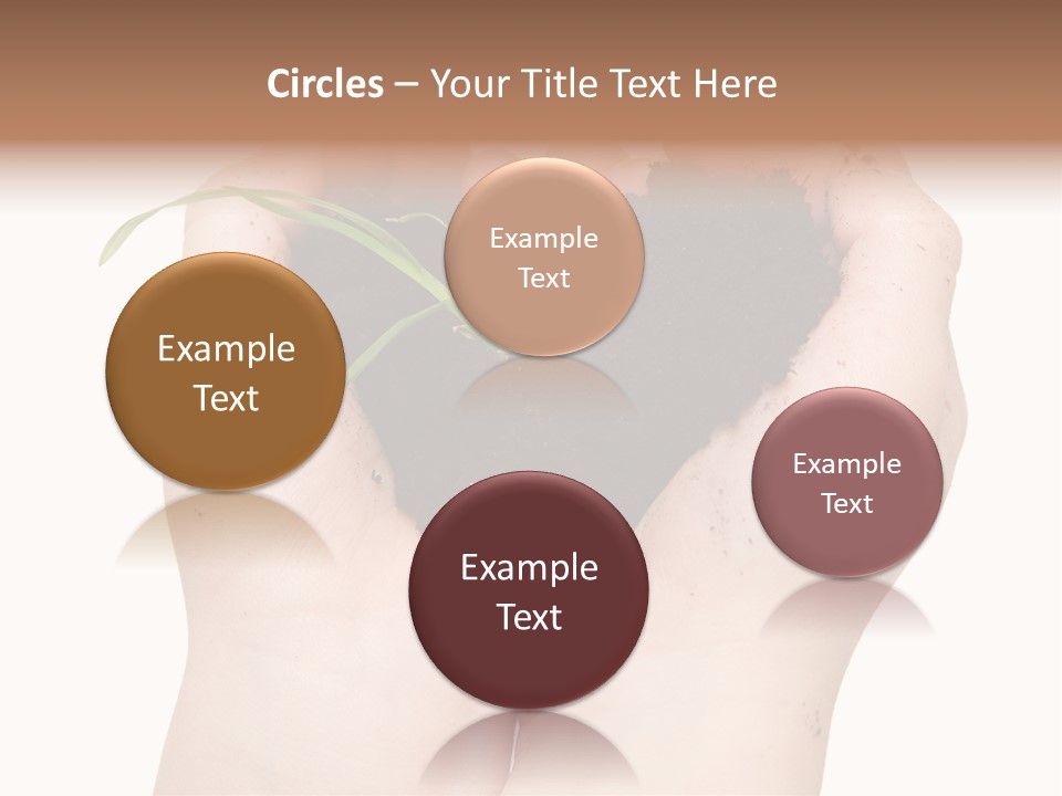 Child Cupped People PowerPoint Template