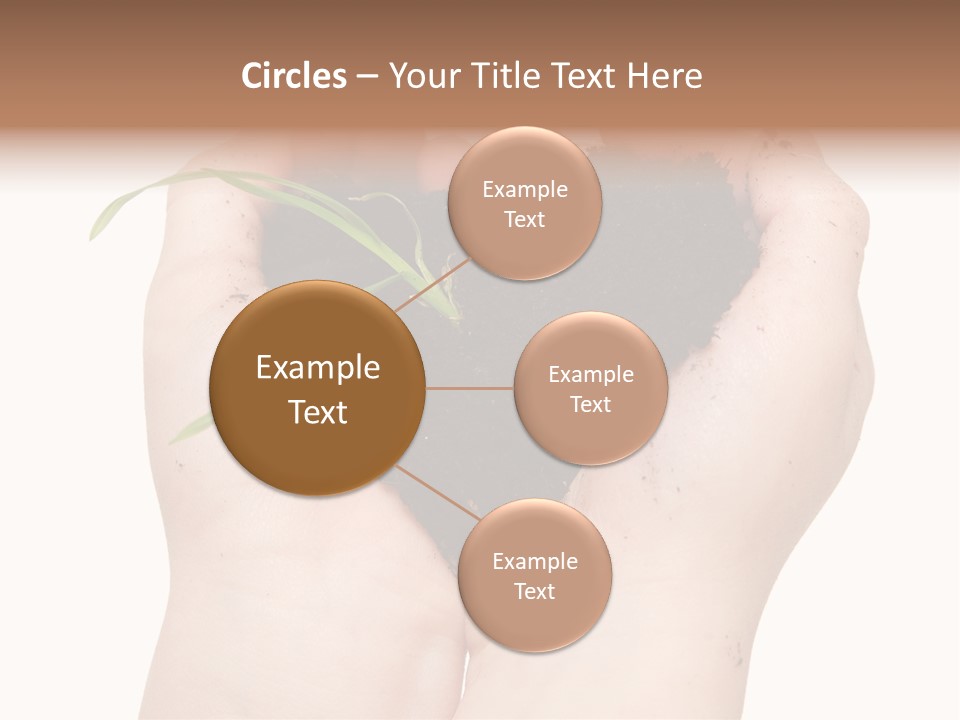 Child Cupped People PowerPoint Template