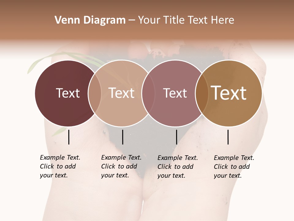 Child Cupped People PowerPoint Template