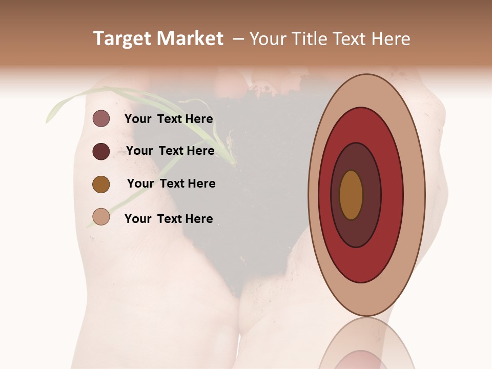 Child Cupped People PowerPoint Template