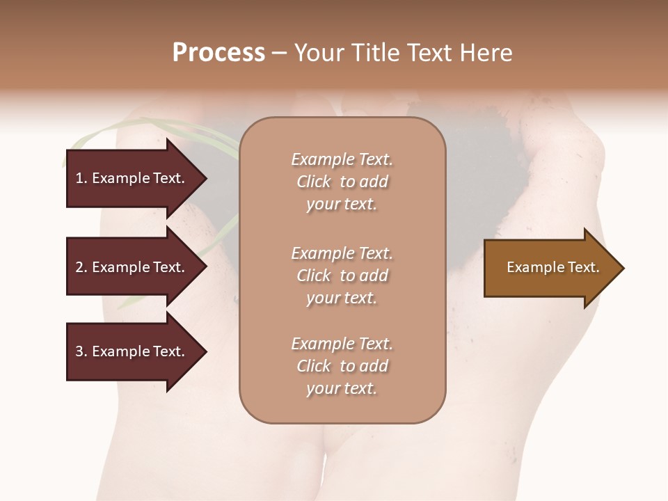 Child Cupped People PowerPoint Template