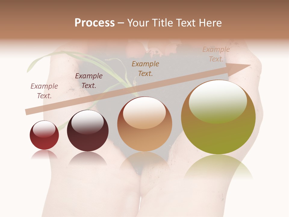 Child Cupped People PowerPoint Template