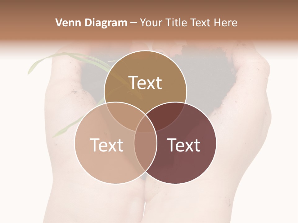 Child Cupped People PowerPoint Template