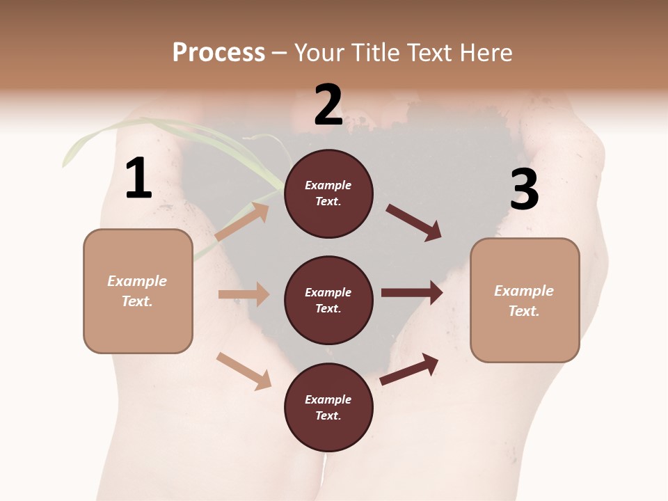 Child Cupped People PowerPoint Template