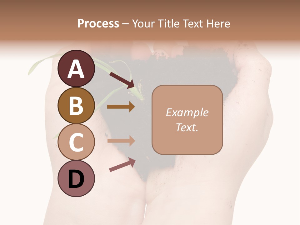 Child Cupped People PowerPoint Template