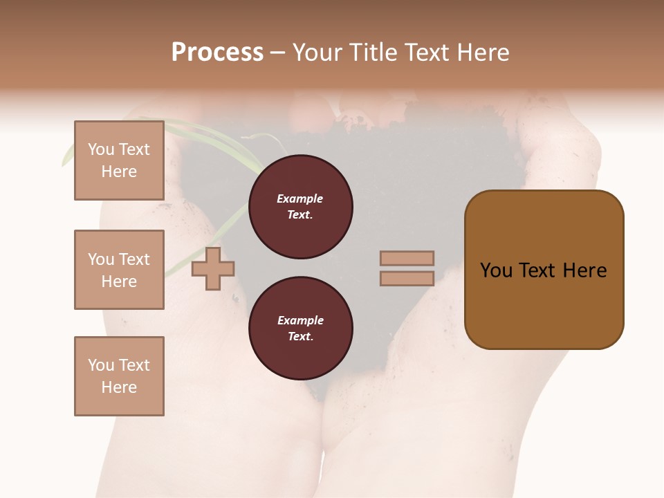 Child Cupped People PowerPoint Template