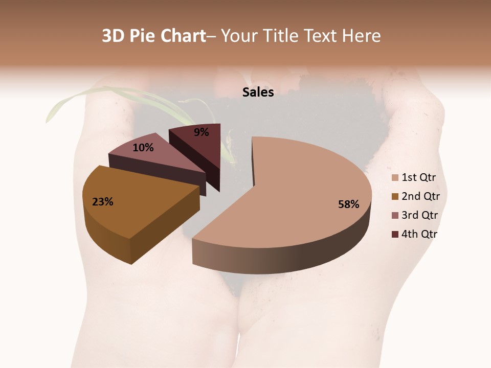 Child Cupped People PowerPoint Template