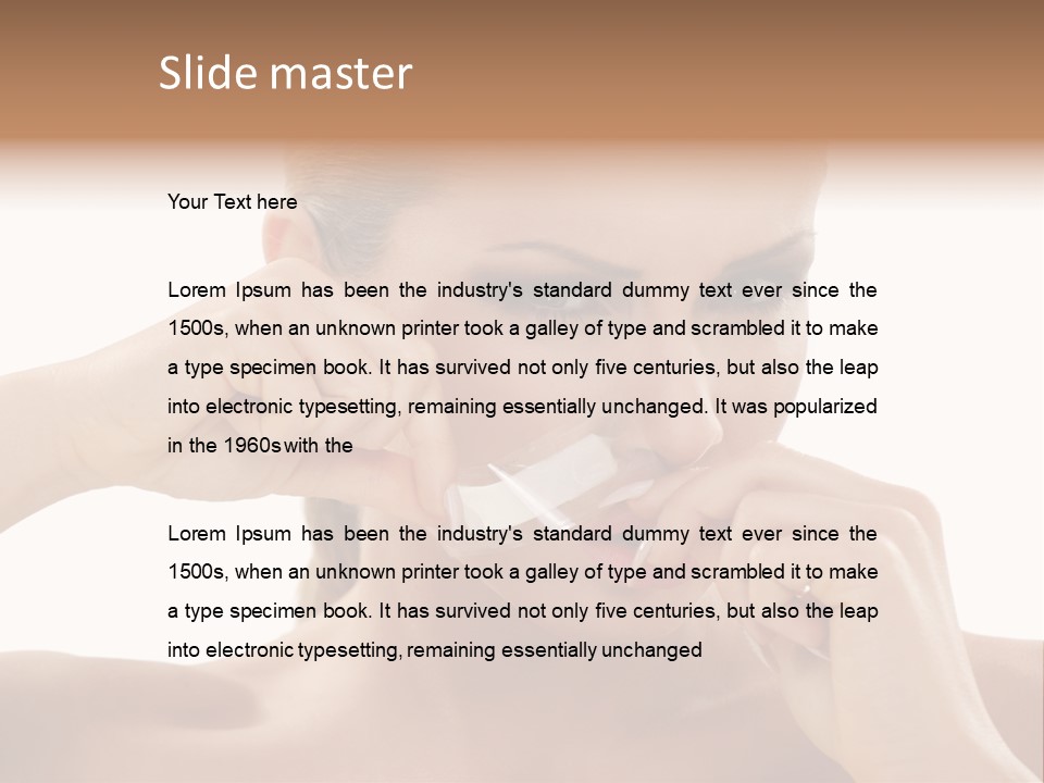 Removing Body Care Women PowerPoint Template