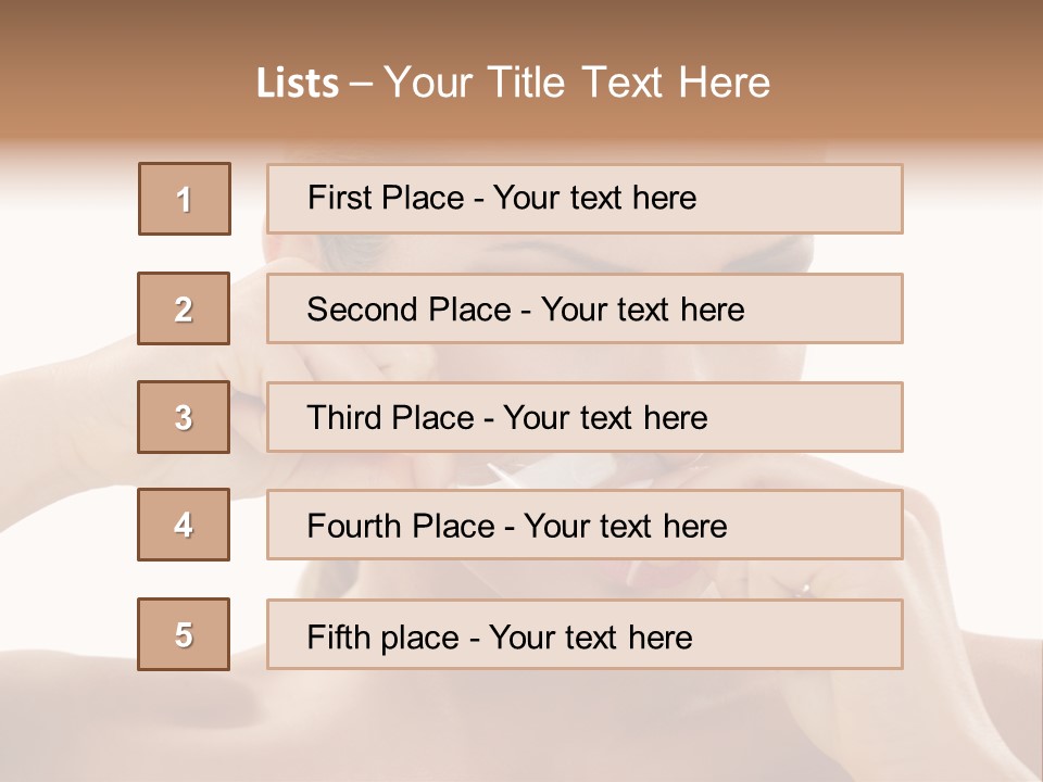 Removing Body Care Women PowerPoint Template