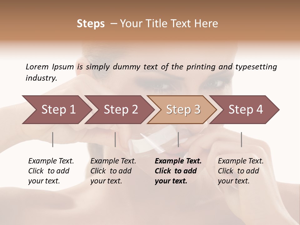 Removing Body Care Women PowerPoint Template