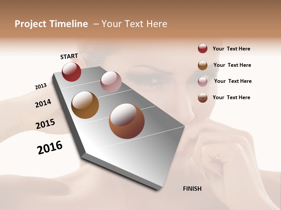 Removing Body Care Women PowerPoint Template