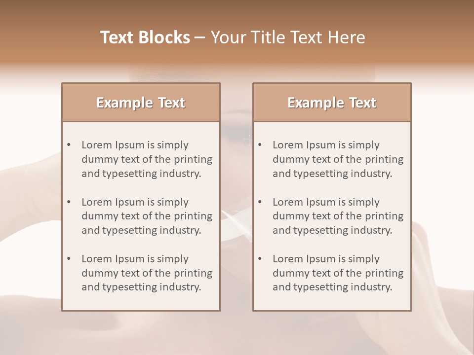 Removing Body Care Women PowerPoint Template