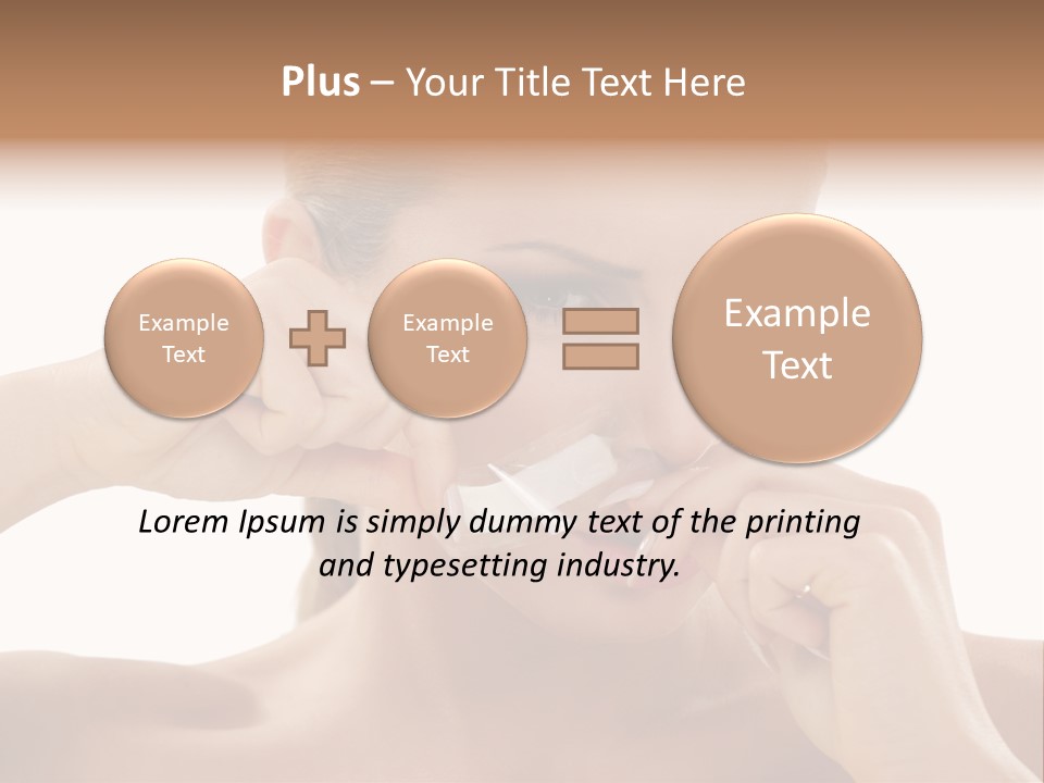 Removing Body Care Women PowerPoint Template