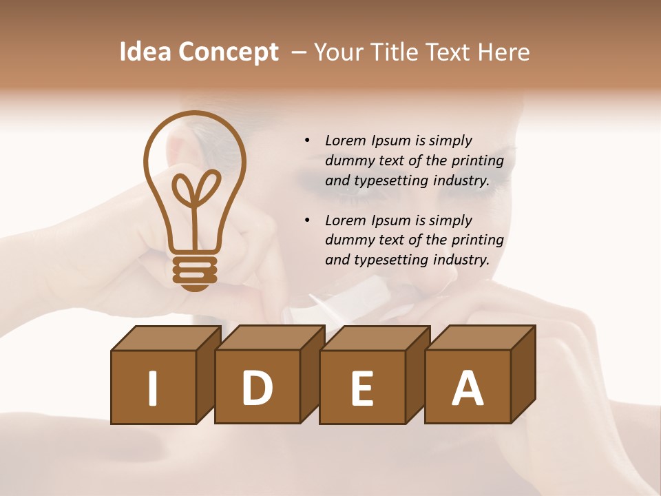 Removing Body Care Women PowerPoint Template