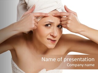 Towel Skincare Revolting PowerPoint Template