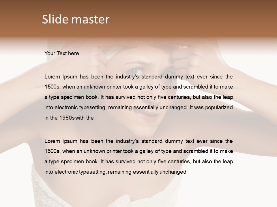 Towel Skincare Revolting PowerPoint Template