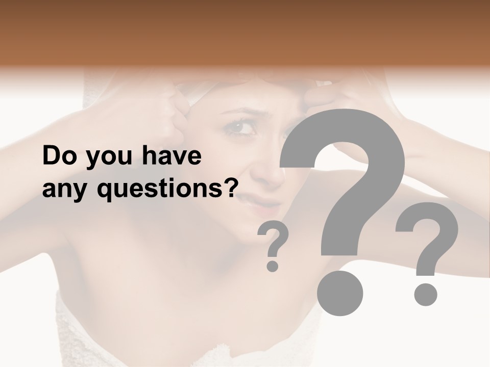 Towel Skincare Revolting PowerPoint Template