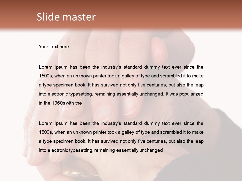 Mature Pensioner Nurse PowerPoint Template