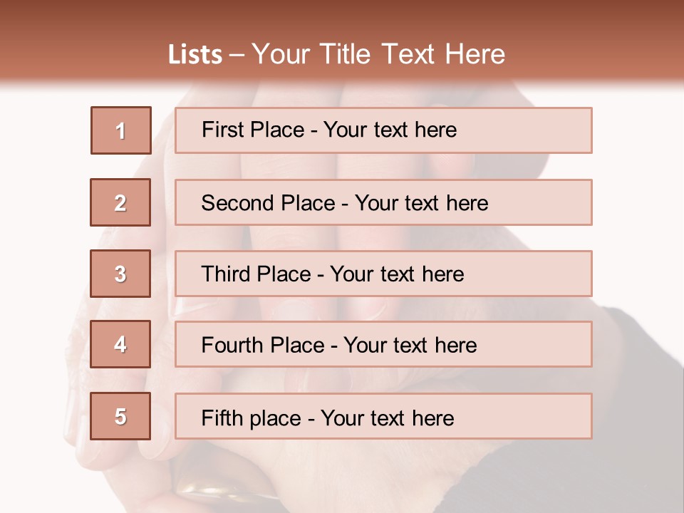 Mature Pensioner Nurse PowerPoint Template