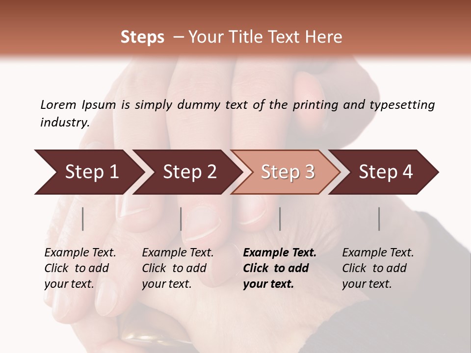 Mature Pensioner Nurse PowerPoint Template