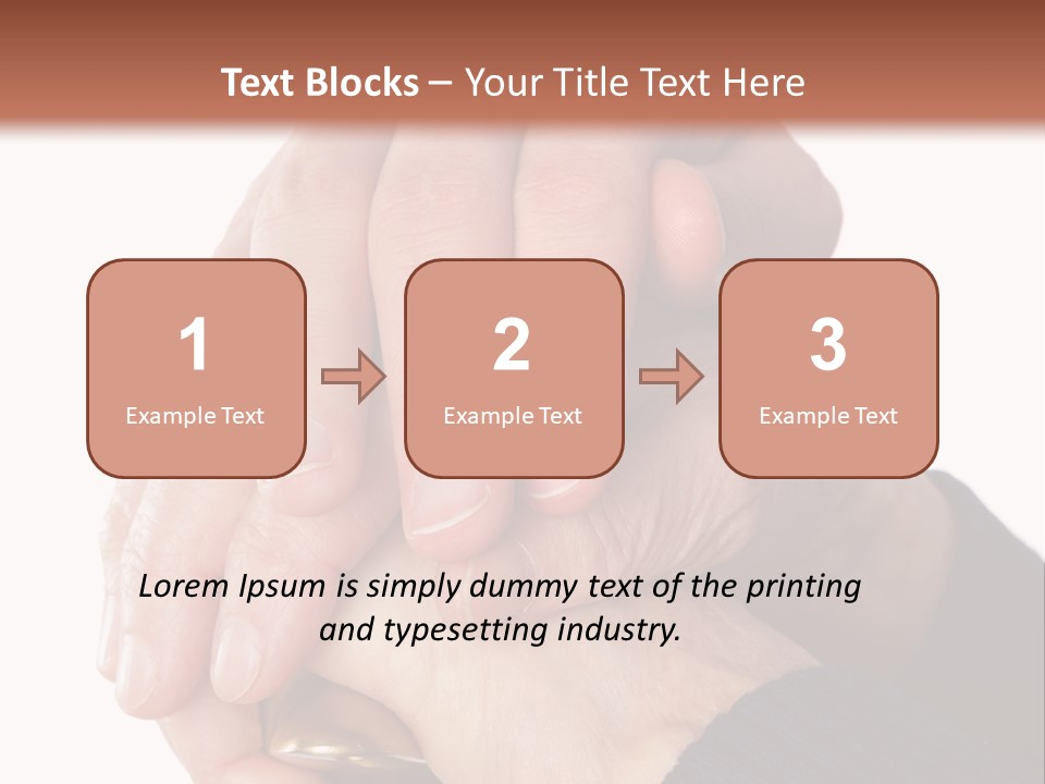 Mature Pensioner Nurse PowerPoint Template