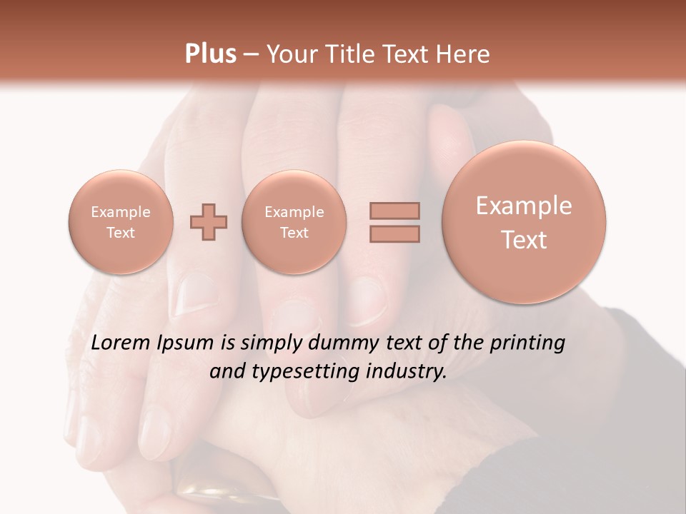 Mature Pensioner Nurse PowerPoint Template