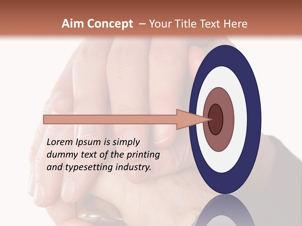 Mature Pensioner Nurse PowerPoint Template