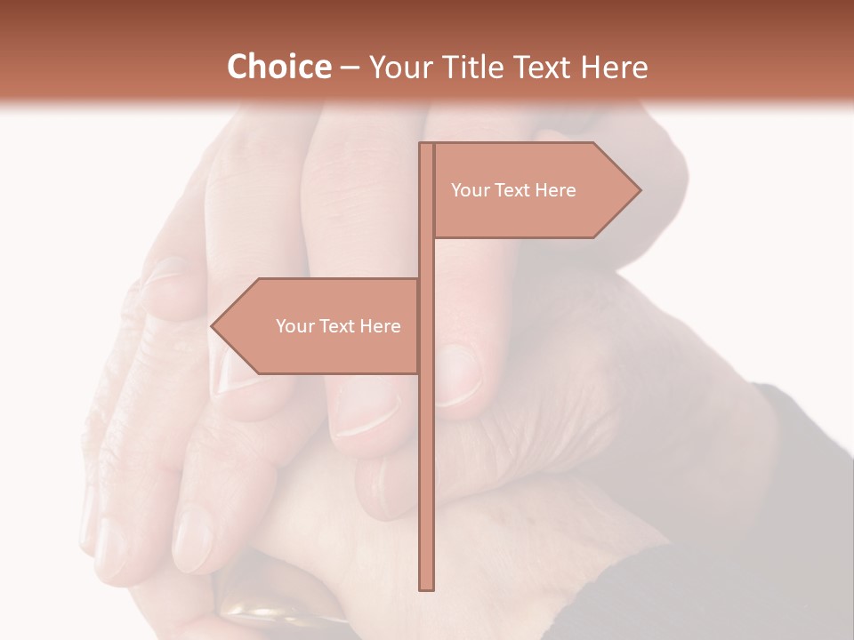 Mature Pensioner Nurse PowerPoint Template