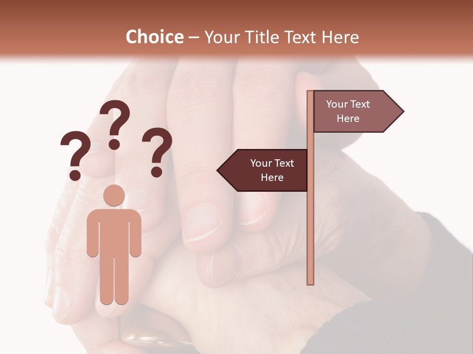 Mature Pensioner Nurse PowerPoint Template