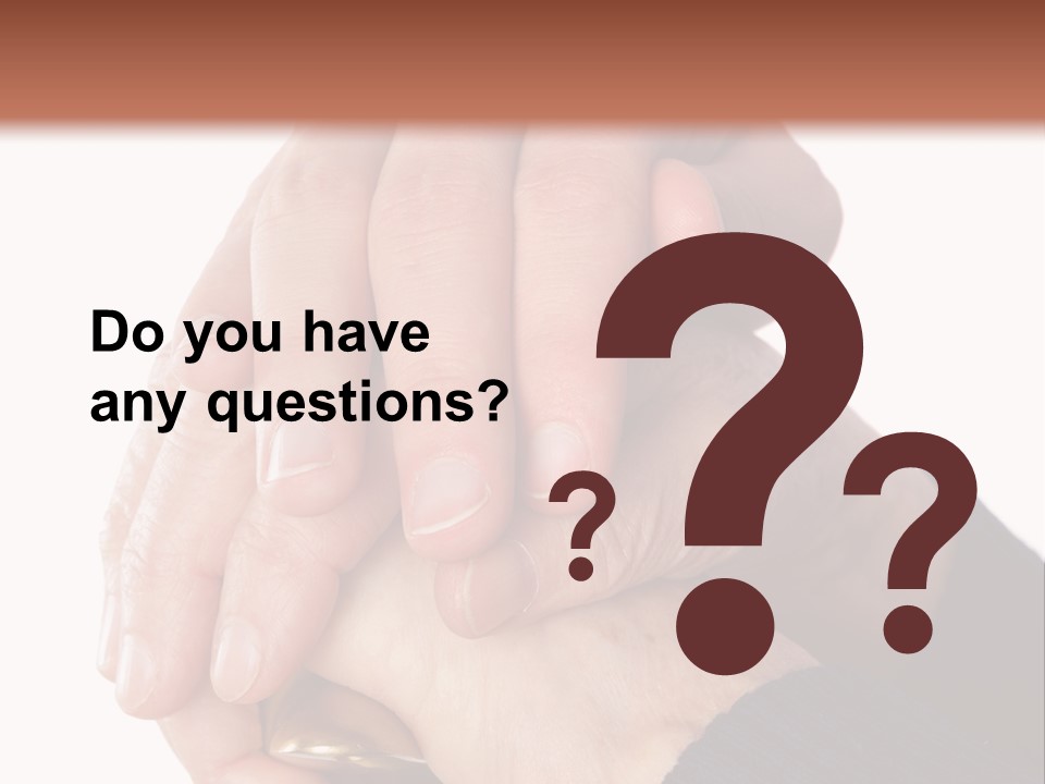 Mature Pensioner Nurse PowerPoint Template