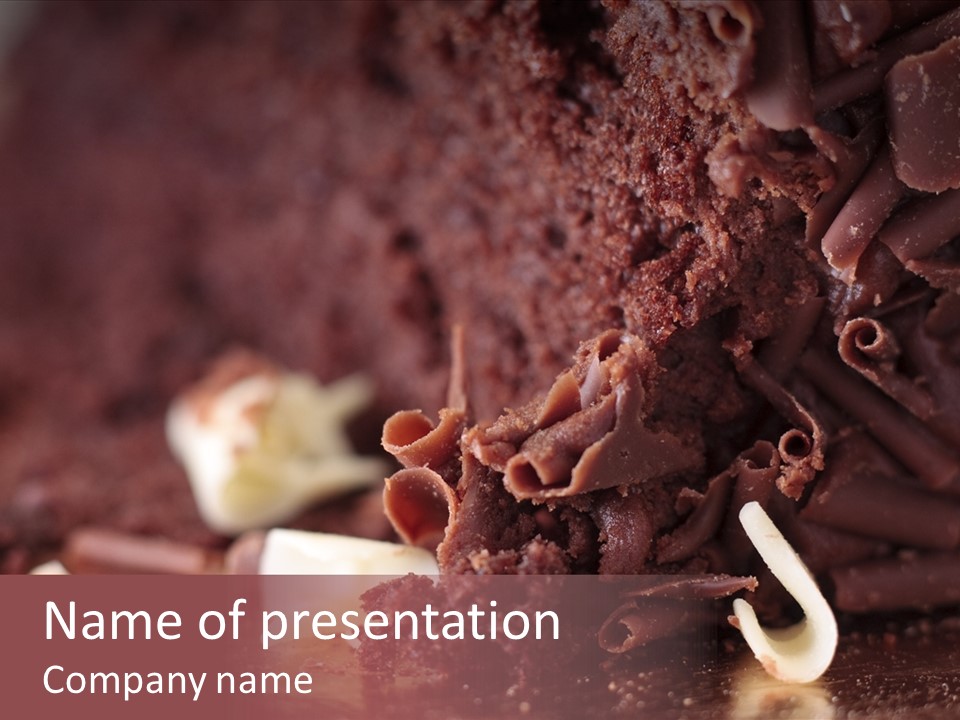 Cake Dessert Decorated PowerPoint Template