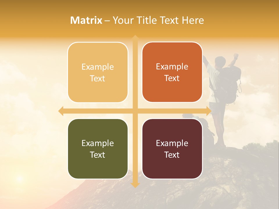 Sunset Peak Destination PowerPoint Template