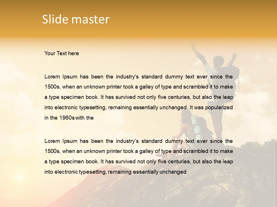 Sunset Peak Destination PowerPoint Template