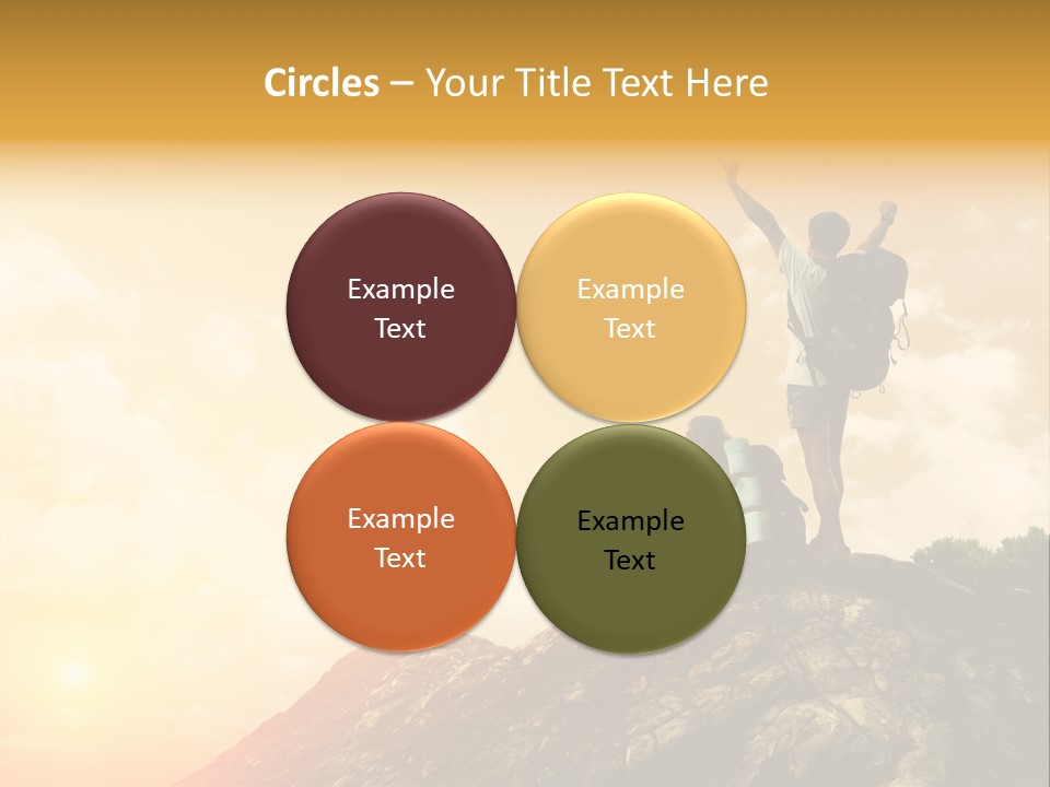 Sunset Peak Destination PowerPoint Template