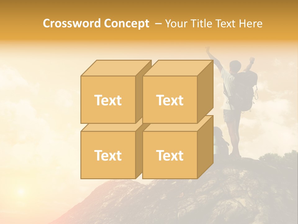 Sunset Peak Destination PowerPoint Template