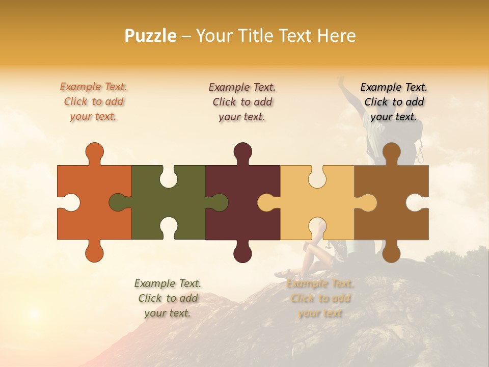 Sunset Peak Destination PowerPoint Template