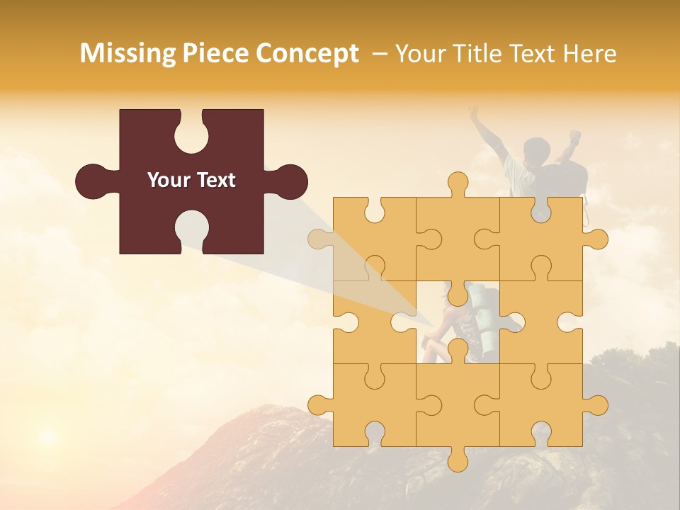 Sunset Peak Destination PowerPoint Template