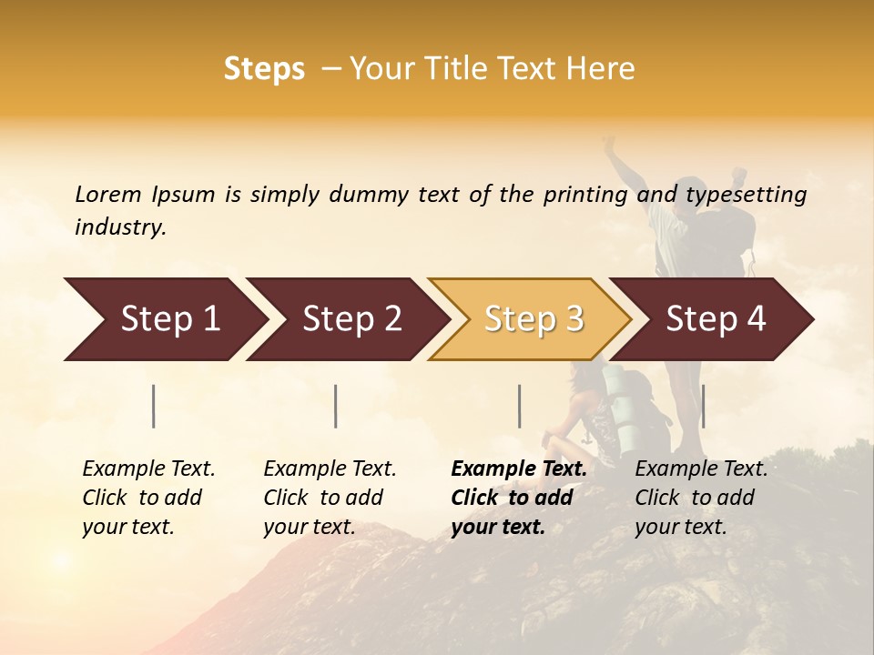 Sunset Peak Destination PowerPoint Template