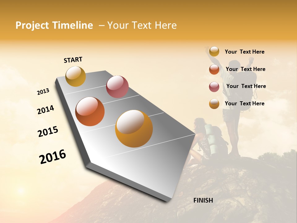 Sunset Peak Destination PowerPoint Template