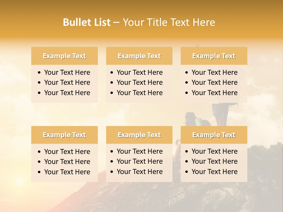 Sunset Peak Destination PowerPoint Template