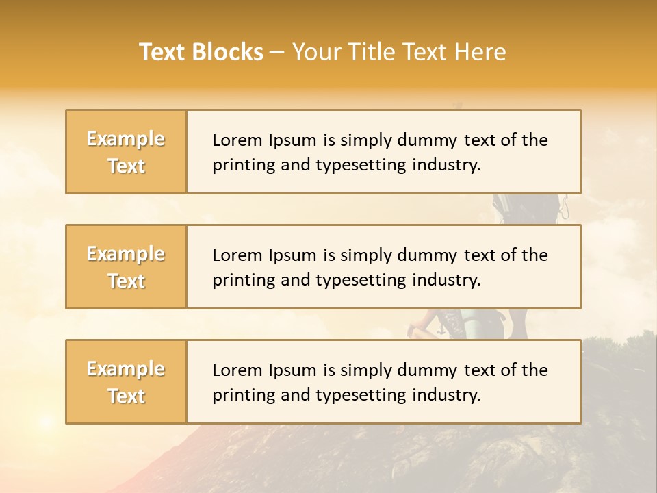 Sunset Peak Destination PowerPoint Template