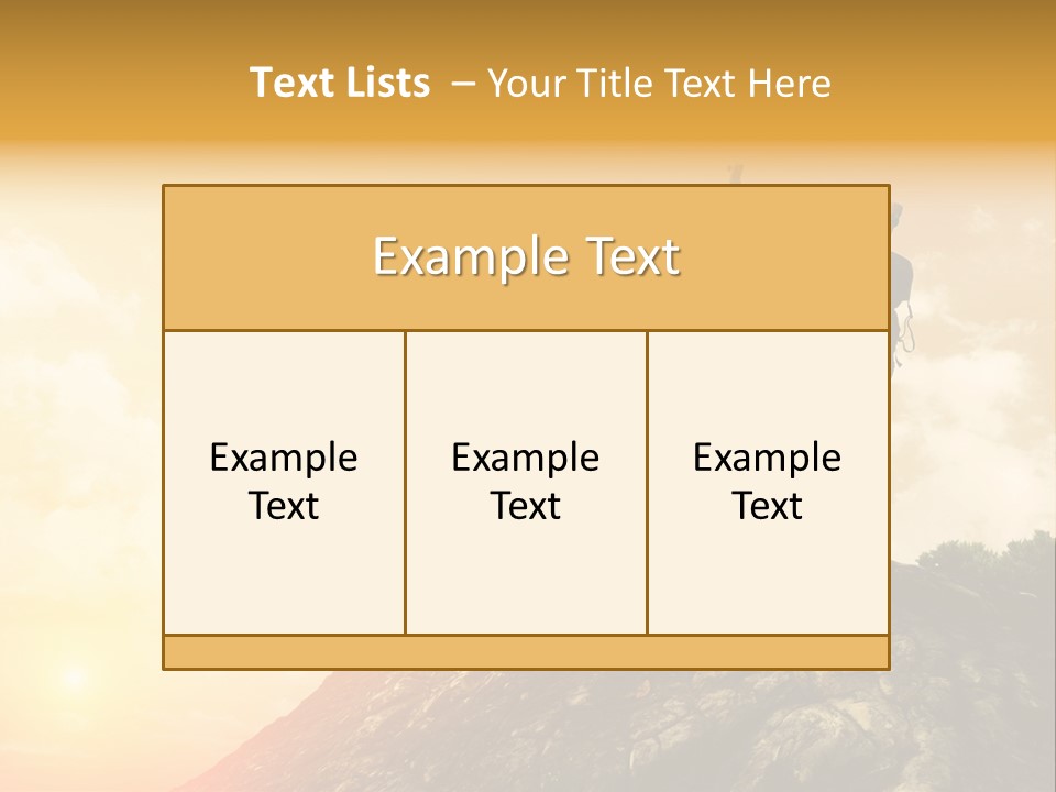 Sunset Peak Destination PowerPoint Template