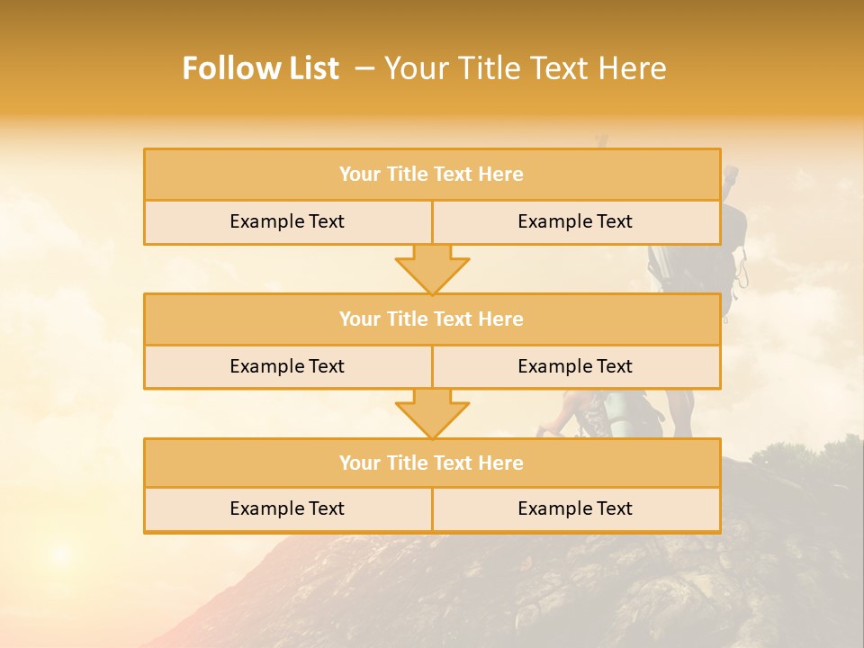 Sunset Peak Destination PowerPoint Template
