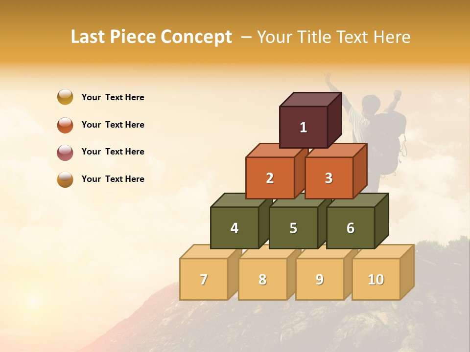 Sunset Peak Destination PowerPoint Template