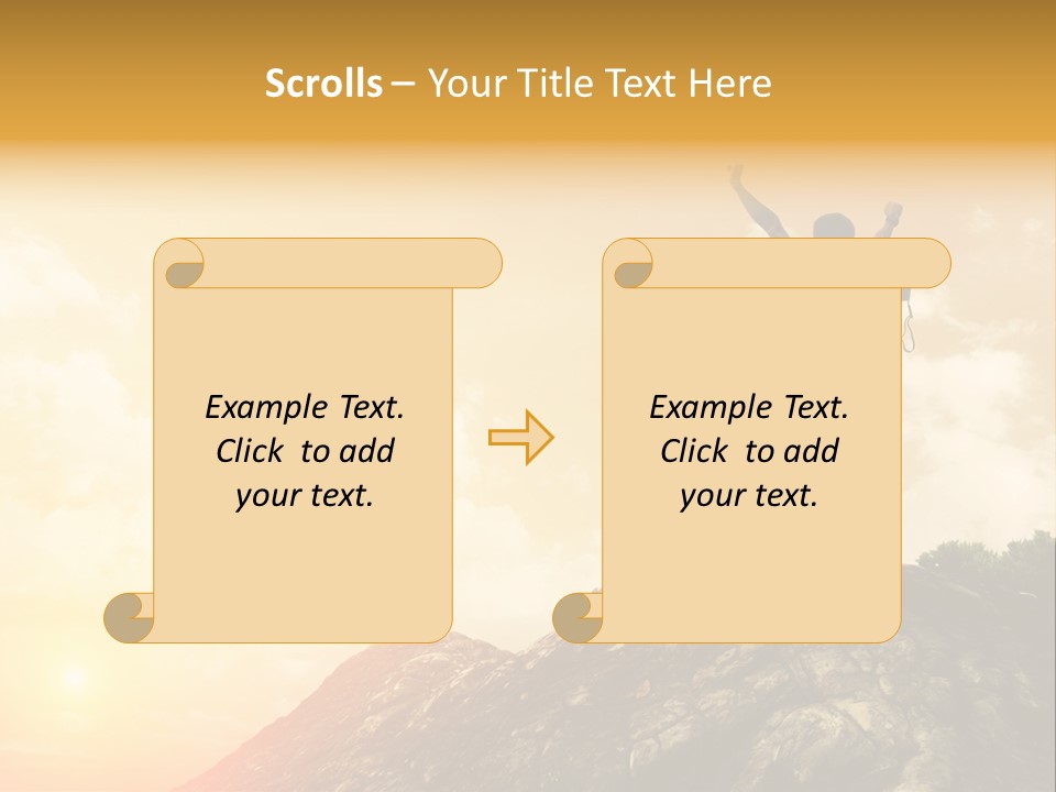 Sunset Peak Destination PowerPoint Template