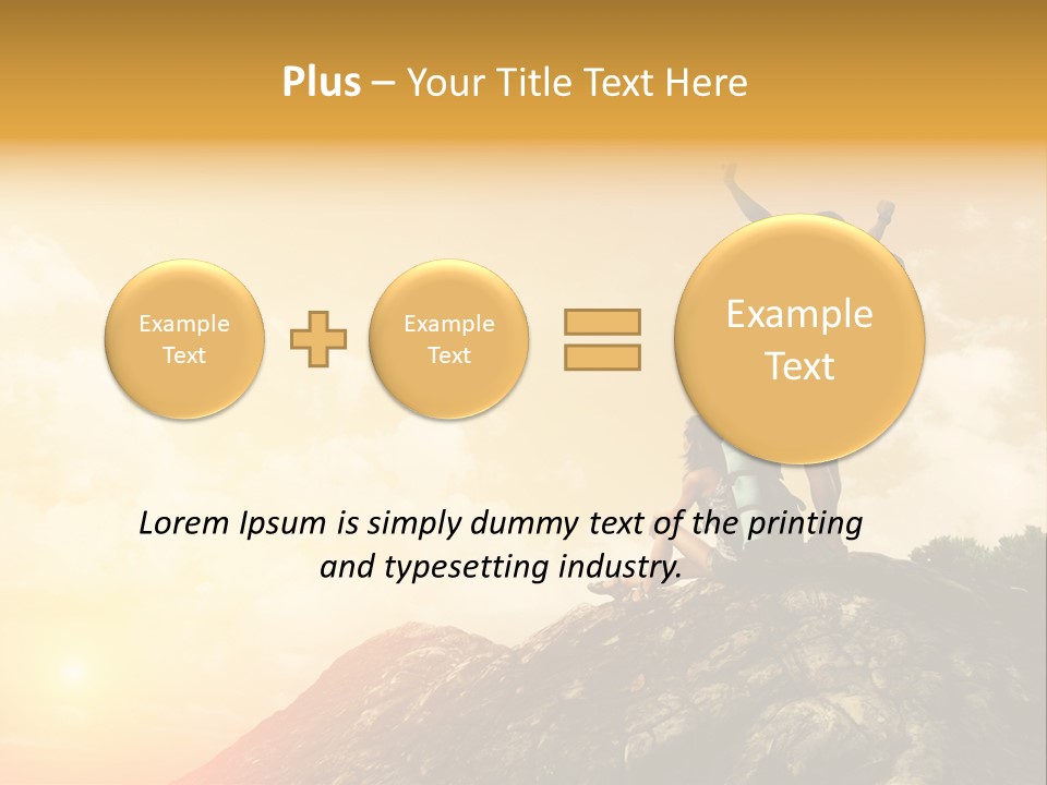 Sunset Peak Destination PowerPoint Template