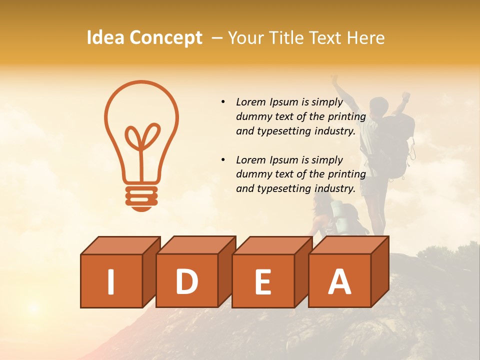 Sunset Peak Destination PowerPoint Template