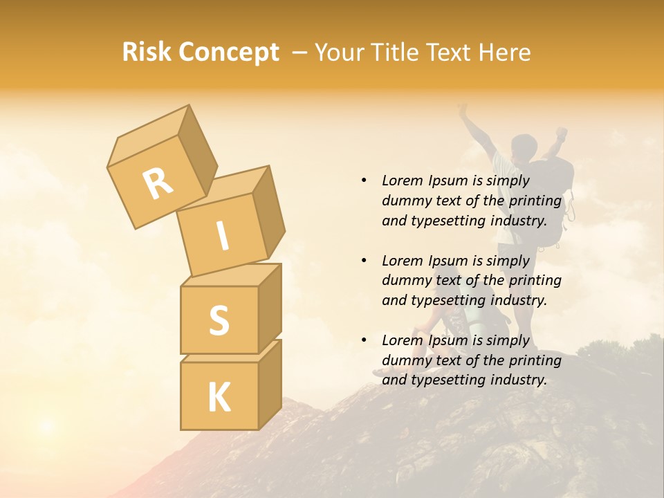 Sunset Peak Destination PowerPoint Template