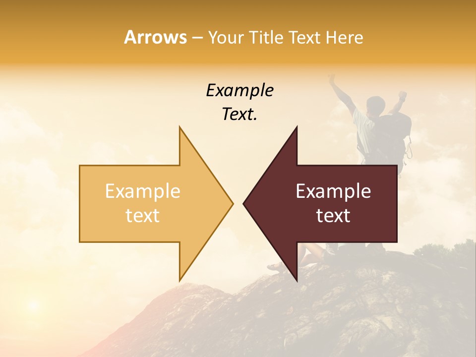 Sunset Peak Destination PowerPoint Template